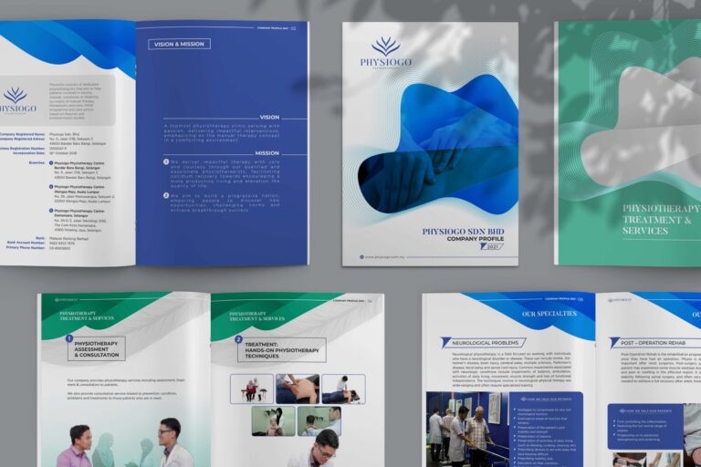 Physiogo Company Profile Mockup