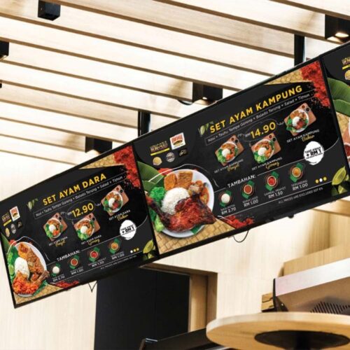 Wong Solo Menu Design TV Mockup