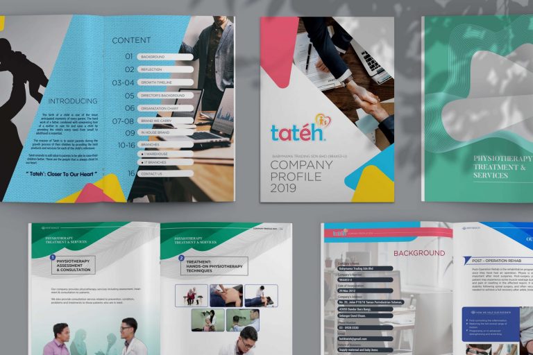 Tateh Company Profile Mockup