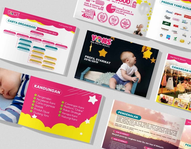 YONS Company Profile Mockup