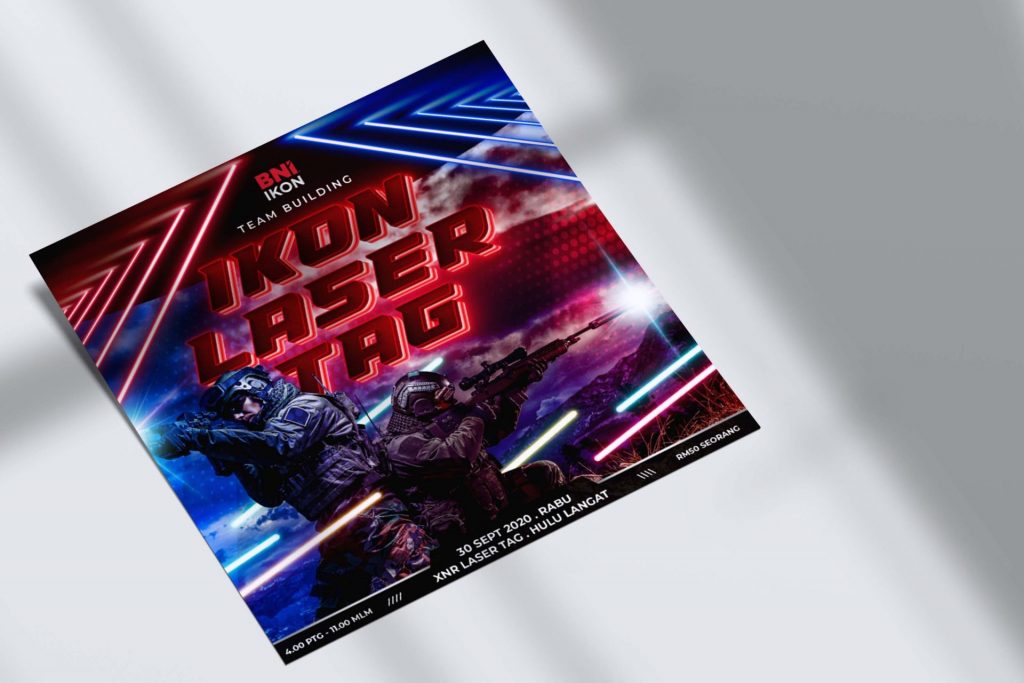 BNI IKON Poster Laser Tag Team 2020